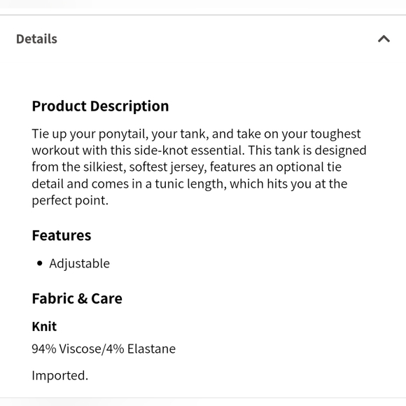 Fabletics Alia Tied Tank XS - Picture 4 of 13